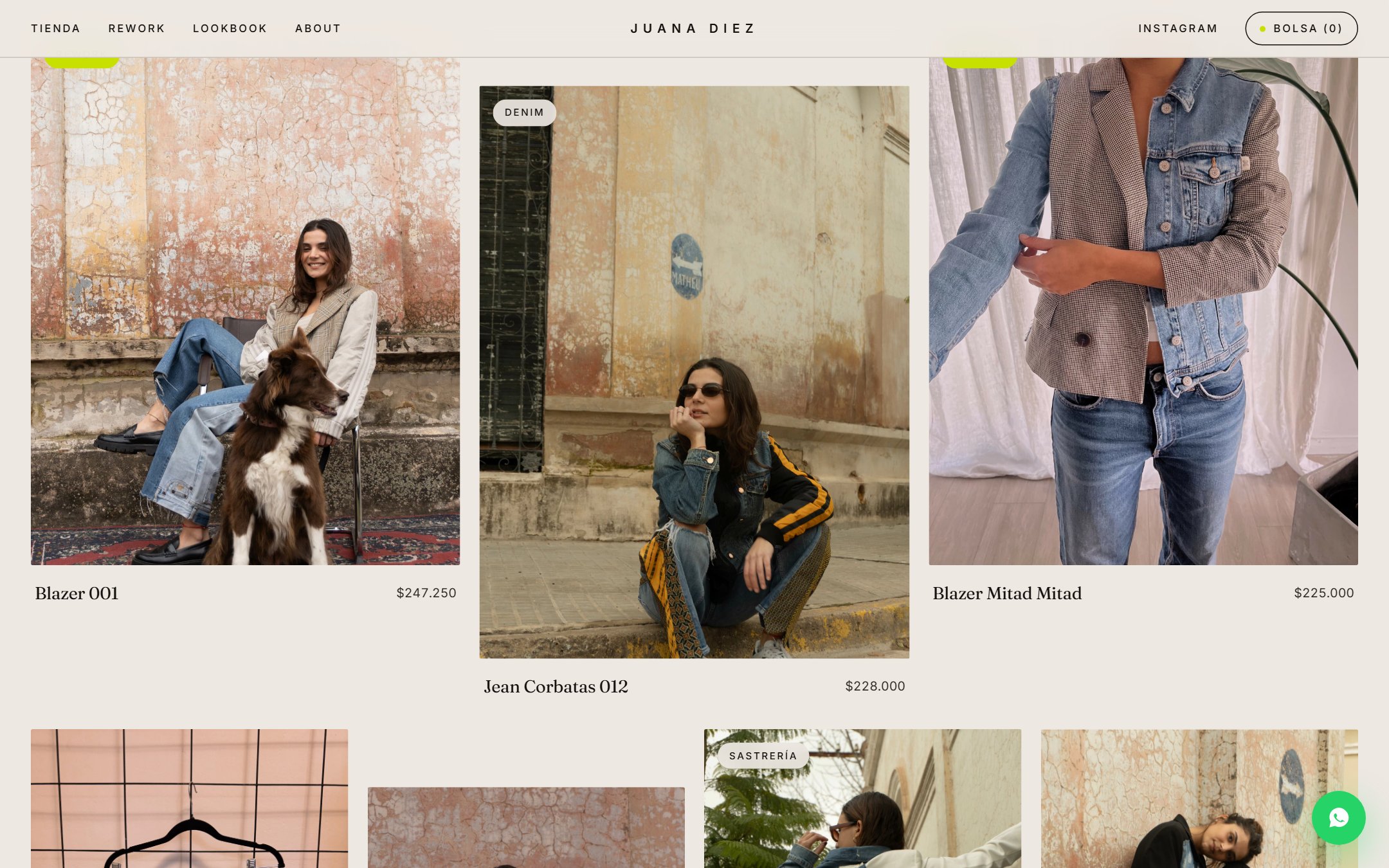 Lookbook editorial de Juana Diez